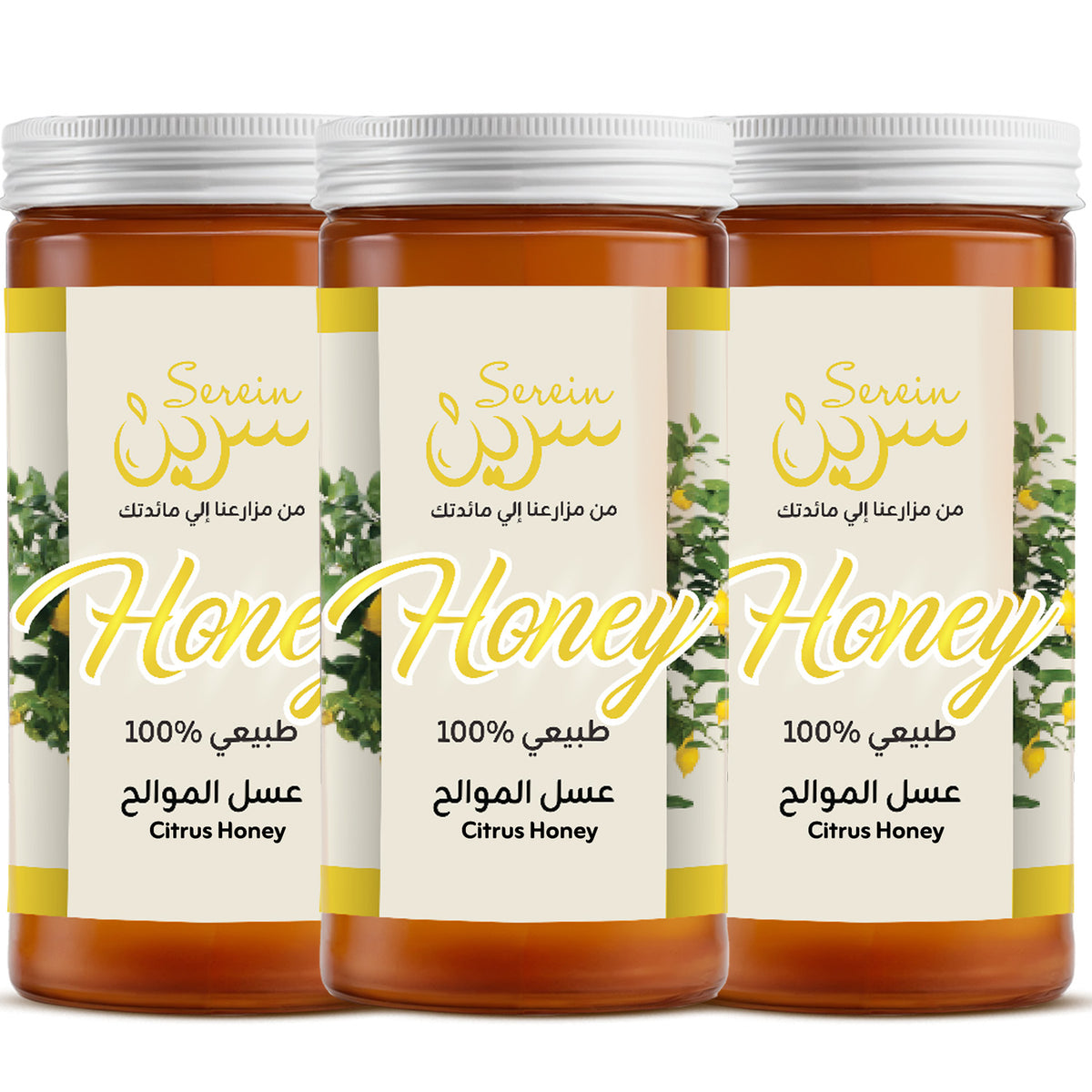 باقة عسل الموالح الفاخرة – 3 عبوات × 800 جرام