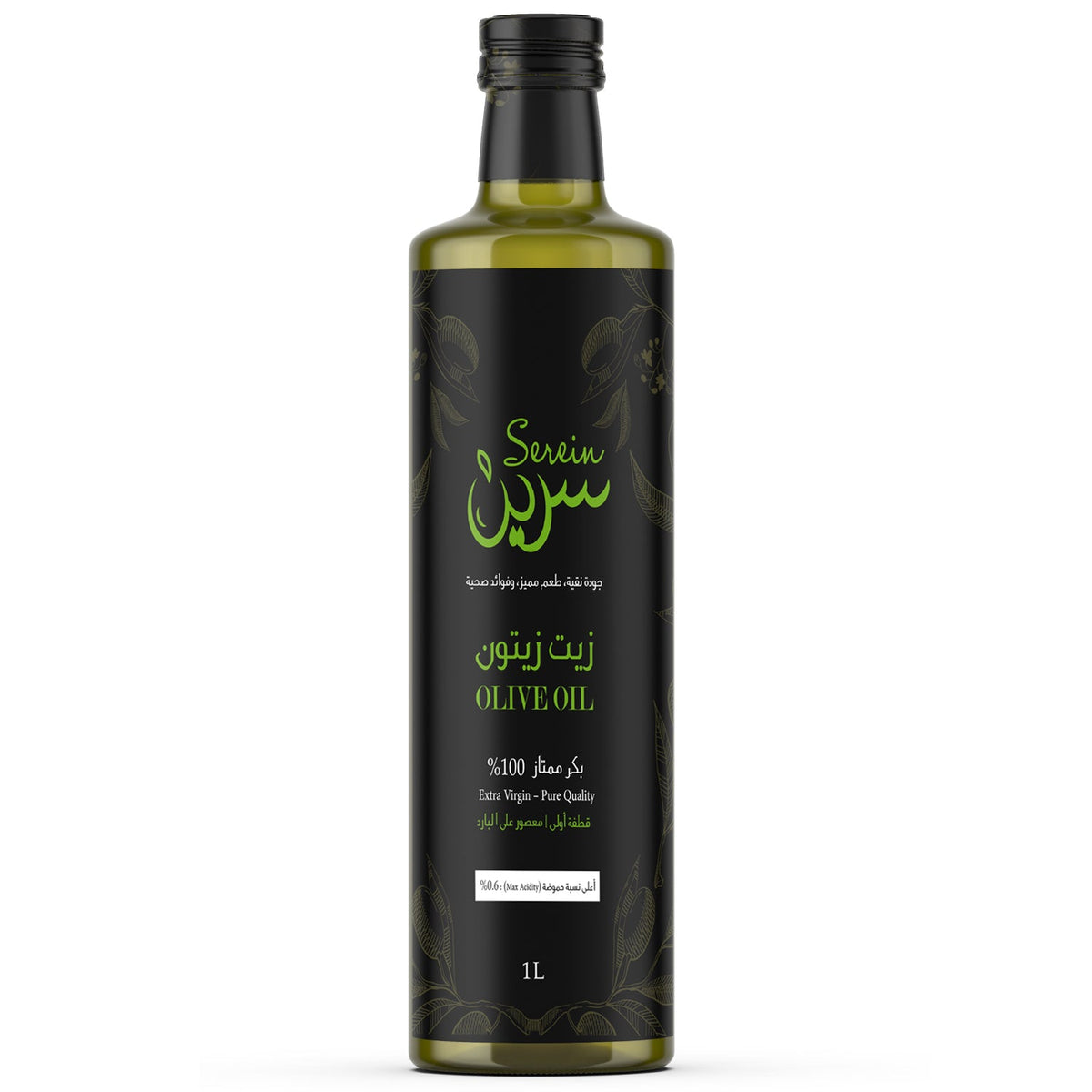 زيت زيتون بكر ممتاز 1 لتر (بلاستيك معتم)